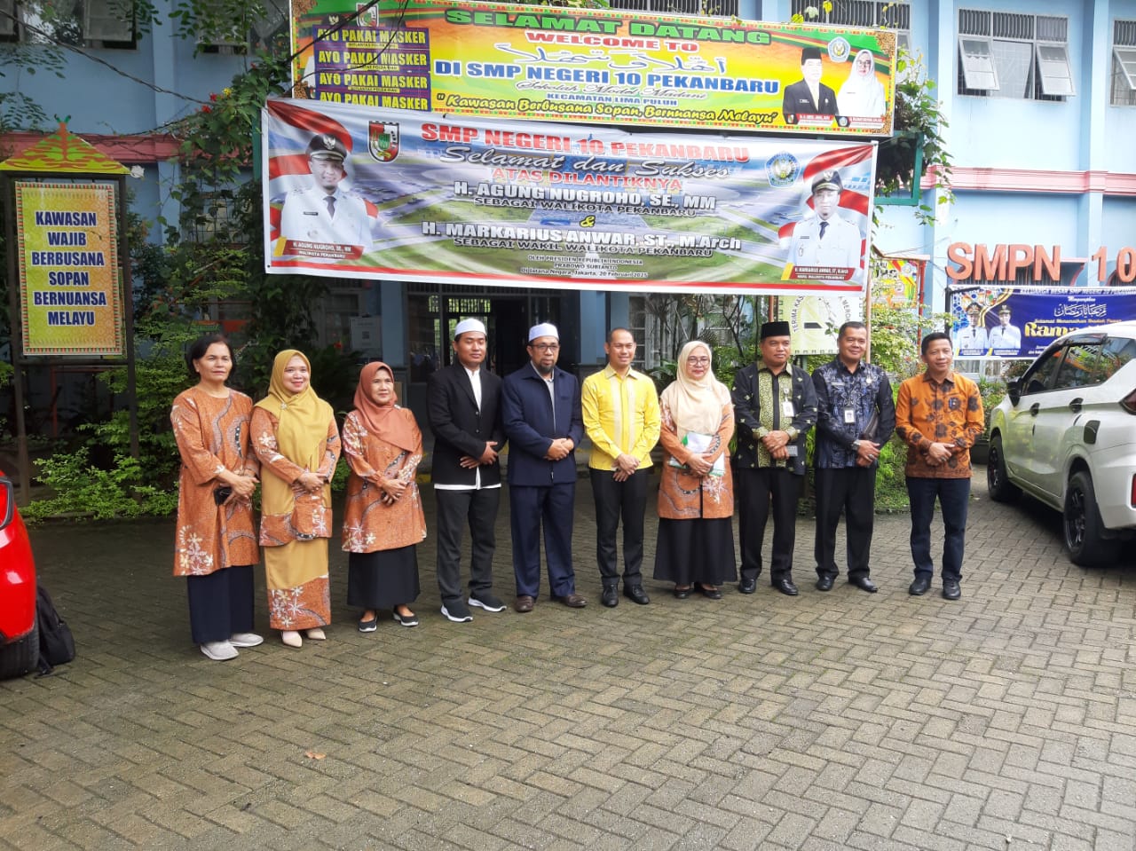 Kegiatan PCA "Pekanbaru Cinta Al Quran" di SMPN 10 dikunjungi oleh Asisten Walikota